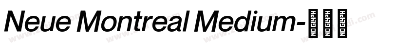 Neue Montreal Medium字体转换